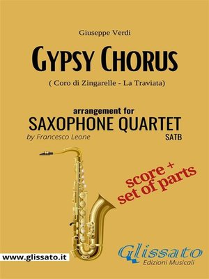 cover image of Gypsy Chorus--Sax Quartet score & parts